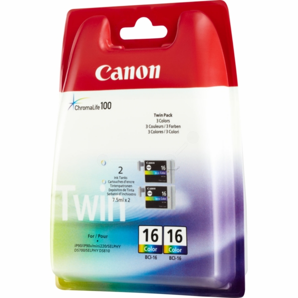 Tinte / Canon - 9818A002 / BCI-16C - Doppelpack