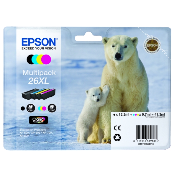 Tinte / Epson - C13T26364010 / 26XL