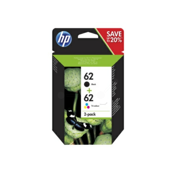 Druckkopfpatrone / HP - N9J71AE / 62 Multipack