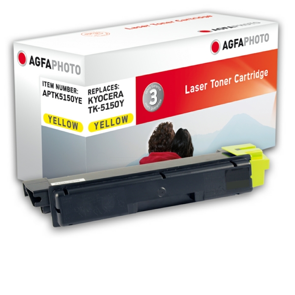 Toner / AgfaPhoto - APTK5150YE ersetzt 1T02NSANL0 / TK-5150Y