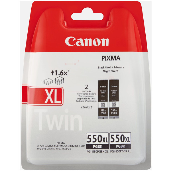 Tinte / Canon - 6431B005 / PGI-550PGBKXL - Doppelpack