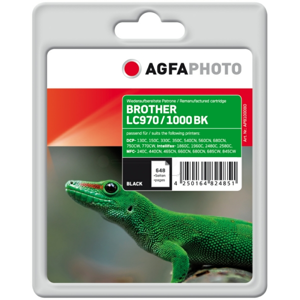 Tinte / AgfaPhoto - APB1000BD ersetzt LC-1000BK, LC-970BK