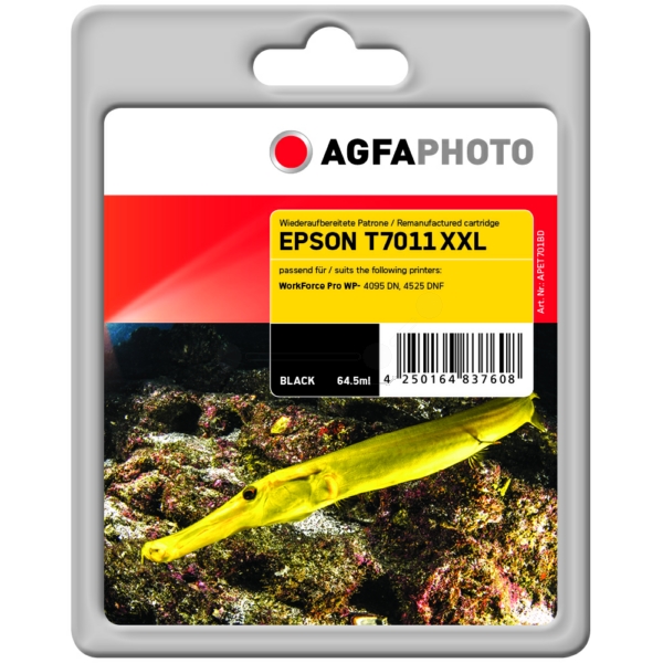 Tinte / AgfaPhoto - APET701BD ersetzt C13T70114010 / T7011