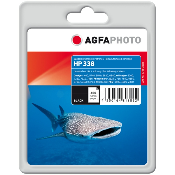 Druckkopfpatrone / AgfaPhoto - APHP338B ersetzt C8765EE / 338