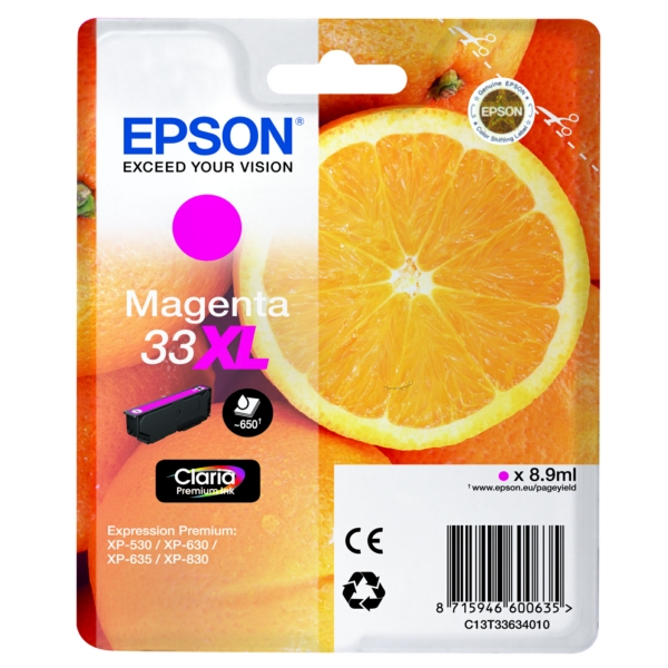 Tinte / Epson - C13T33634012 / 33XL