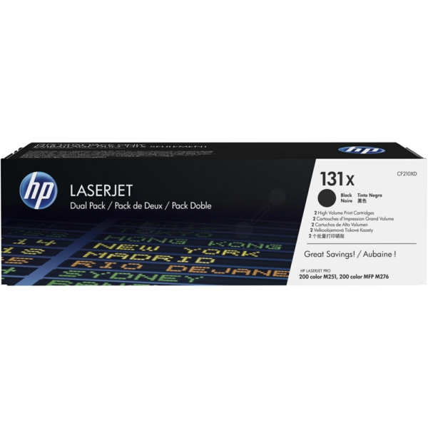 Toner / HP - CF210XD / 131X - Doppelpack