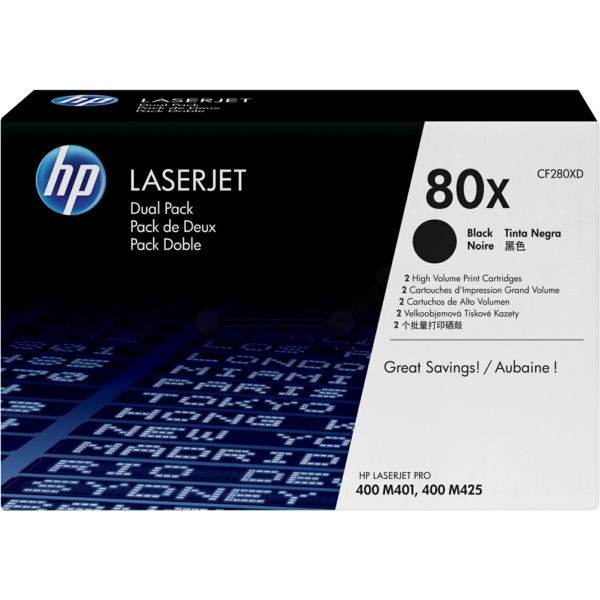 Toner / HP - CF280XD / 80X - Doppelpack