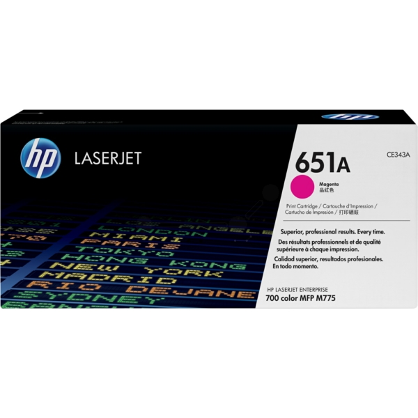 Toner / HP - CE343A / 651A