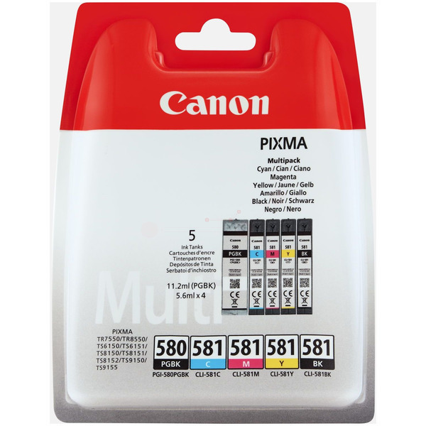 Tinte / Canon - 2078C005 / PGI-580CLI581CMYK