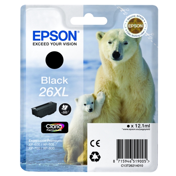 Tinte / Epson - C13T26214012 / 26XL