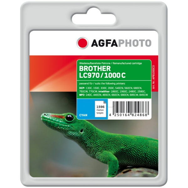 Tinte / AgfaPhoto - APB1000CD ersetzt LC-1000C, LC-970C