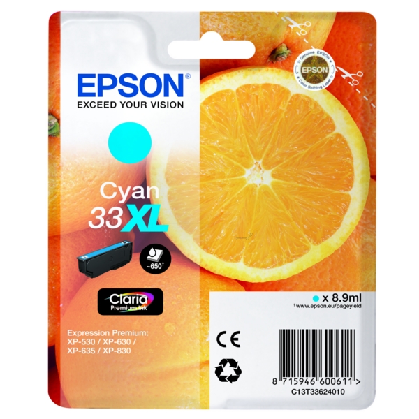 Tinte / Epson - C13T33624012 / 33XL