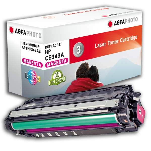Toner / AgfaPhoto - APTHP343AE ersetzt CE343A / 651A