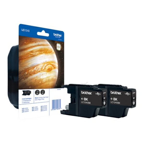 Tinte / Brother - LC-1240 BK BP 2 DR - Doppelpack