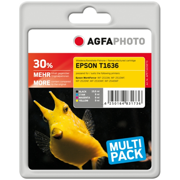 Tinte / AgfaPhoto - APET163SETD ersetzt C13T16364010 / 16XL