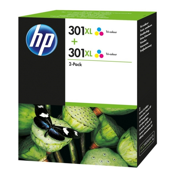 Druckkopfpatrone / HP - D8J46AE / 301XL - Doppelpack