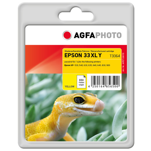 Tinte / AgfaPhoto - APET336YD ersetzt C13T33644012 / 33XL