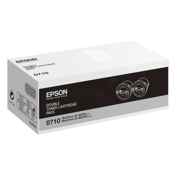 Toner / Epson - C13S050710 / 0710 - Doppelpack