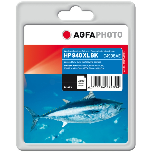 Tinte / AgfaPhoto - APHP940BXL ersetzt C4906AE / 940XL