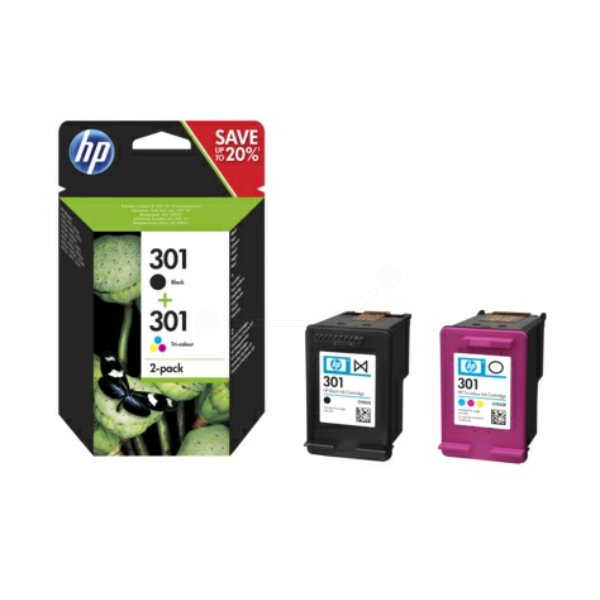 Druckkopfpatrone / HP - N9J72AE / 301 Multipack