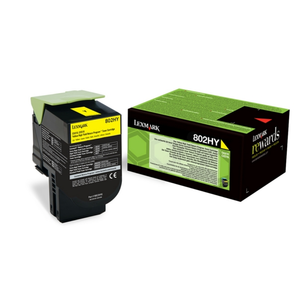Toner / Lexmark - 80C2HY0 / 802HY