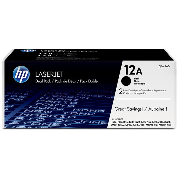 Toner / HP - Q2612AD / 12AD - Doppelpack