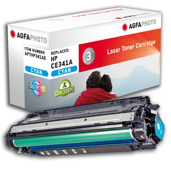 Toner / AgfaPhoto - APTHP341AE ersetzt CE341A / 651A