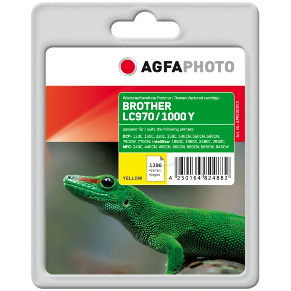 Tinte / AgfaPhoto - APB1000YD ersetzt LC-1000Y, LC-970Y