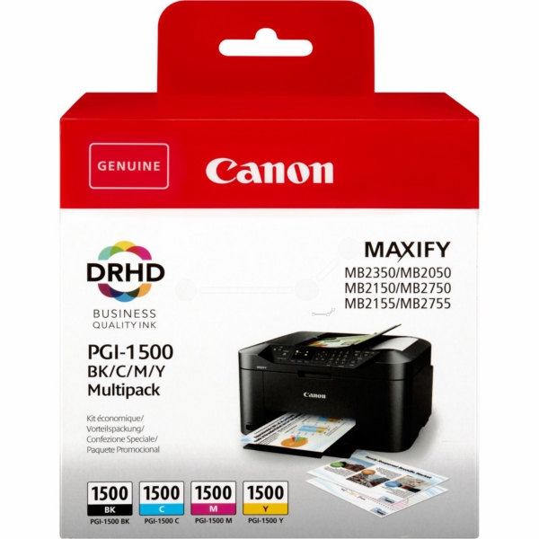 Tinte / Canon - 9218B005 / PGI-1500BKCMY