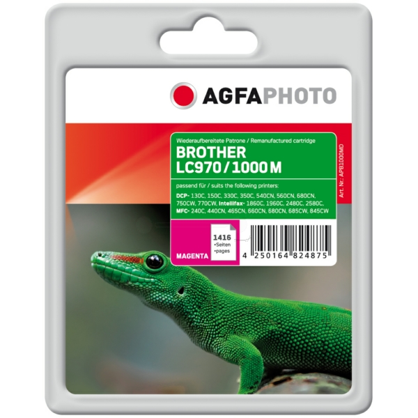 Tinte / AgfaPhoto - APB1000MD ersetzt LC-1000M, LC-970M