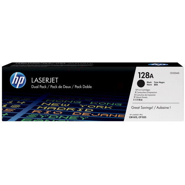 Toner / HP - CE320AD / 128A - Doppelpack