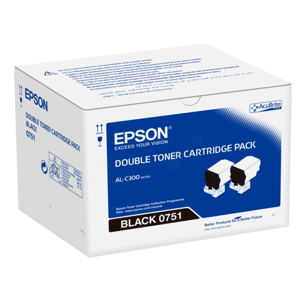 Toner / Epson - C13S050751 / 0751 - Doppelpack