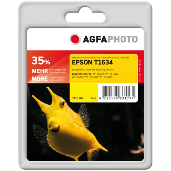 Tinte / AgfaPhoto - APET163YD ersetzt C13T16344010 / 16XL
