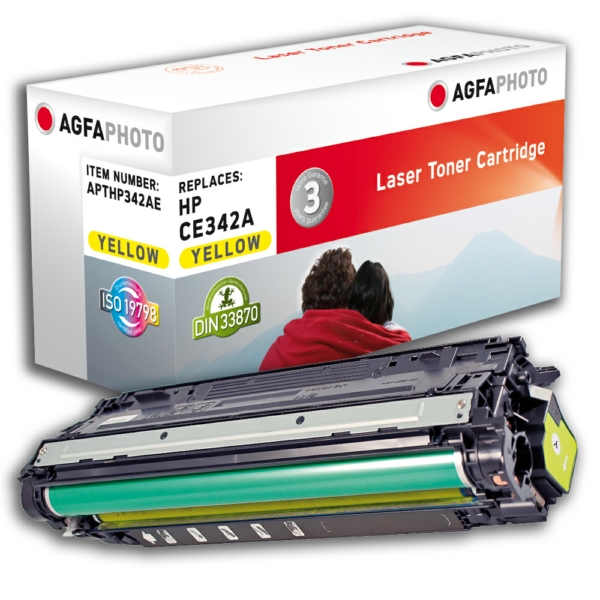 Toner / AgfaPhoto - APTHP342AE ersetzt CE342A / 651A