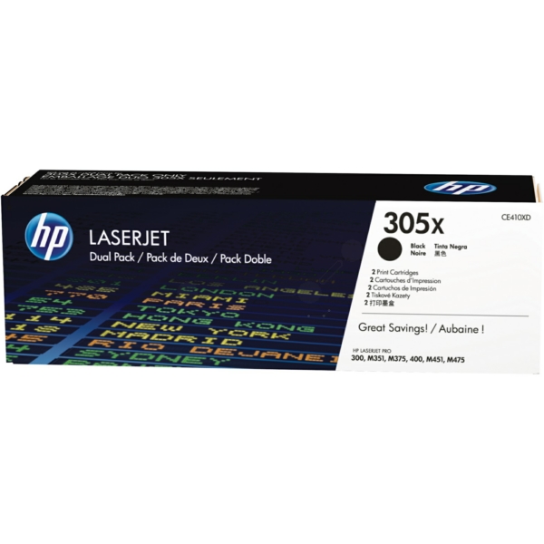 Toner / HP - CE410XD / 305X - Doppelpack