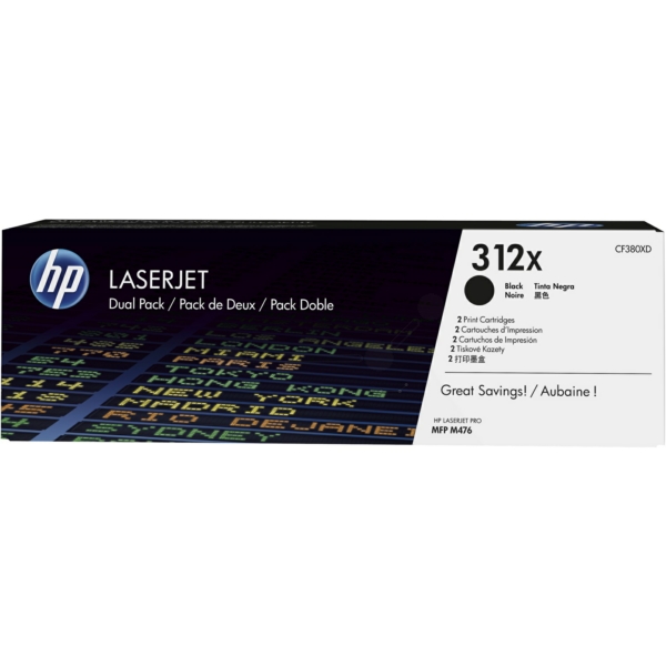 Toner / HP - CF380XD / 312XD - Doppelpack
