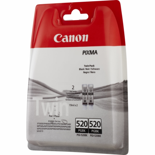 Tinte / Canon - 2932B012 / PGI-520PGBK - Doppelpack