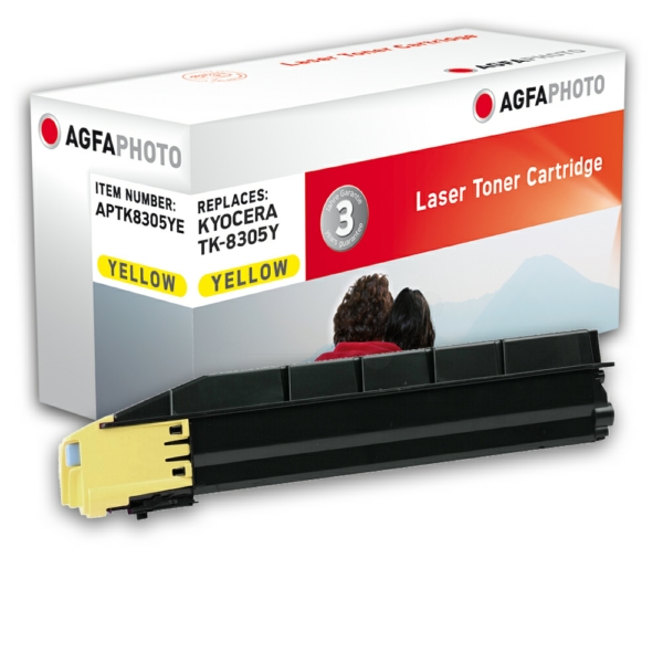 Toner / AgfaPhoto - APTK8305YE ersetzt 1T02LKANL0 / TK-8305Y