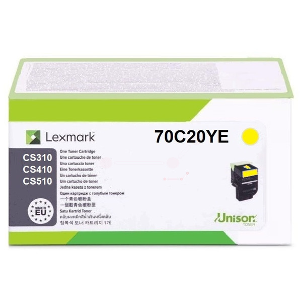 Toner / Lexmark - 70C20YE / 702Y