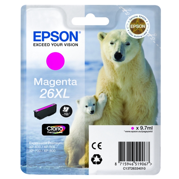 Tinte / Epson - C13T26334012 / 26XL
